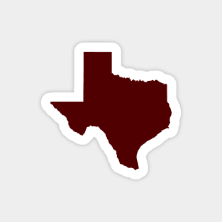 Maroon Texas Sticker